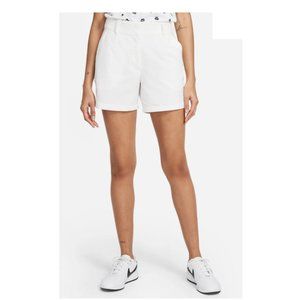 Nike Women's Golf Tour Performance White Dri-Fit Shorts Size M